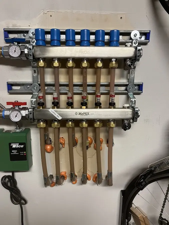 Plumber performing Gas Line Installation at a residential property in Riviera Beach